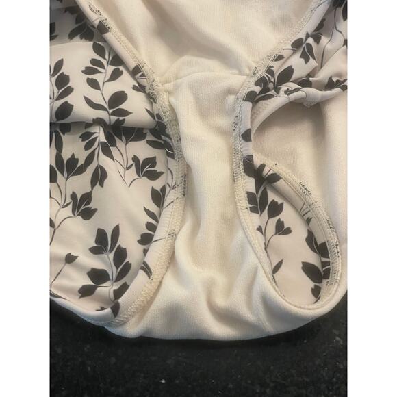 GB Girls white and black floral one piece swimsuit 16 - Picture 8 of 10